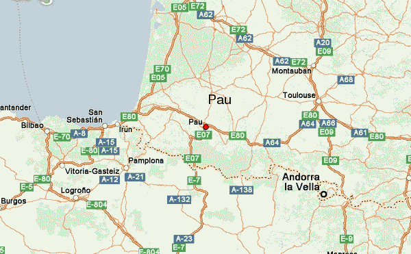 mapa de Pau