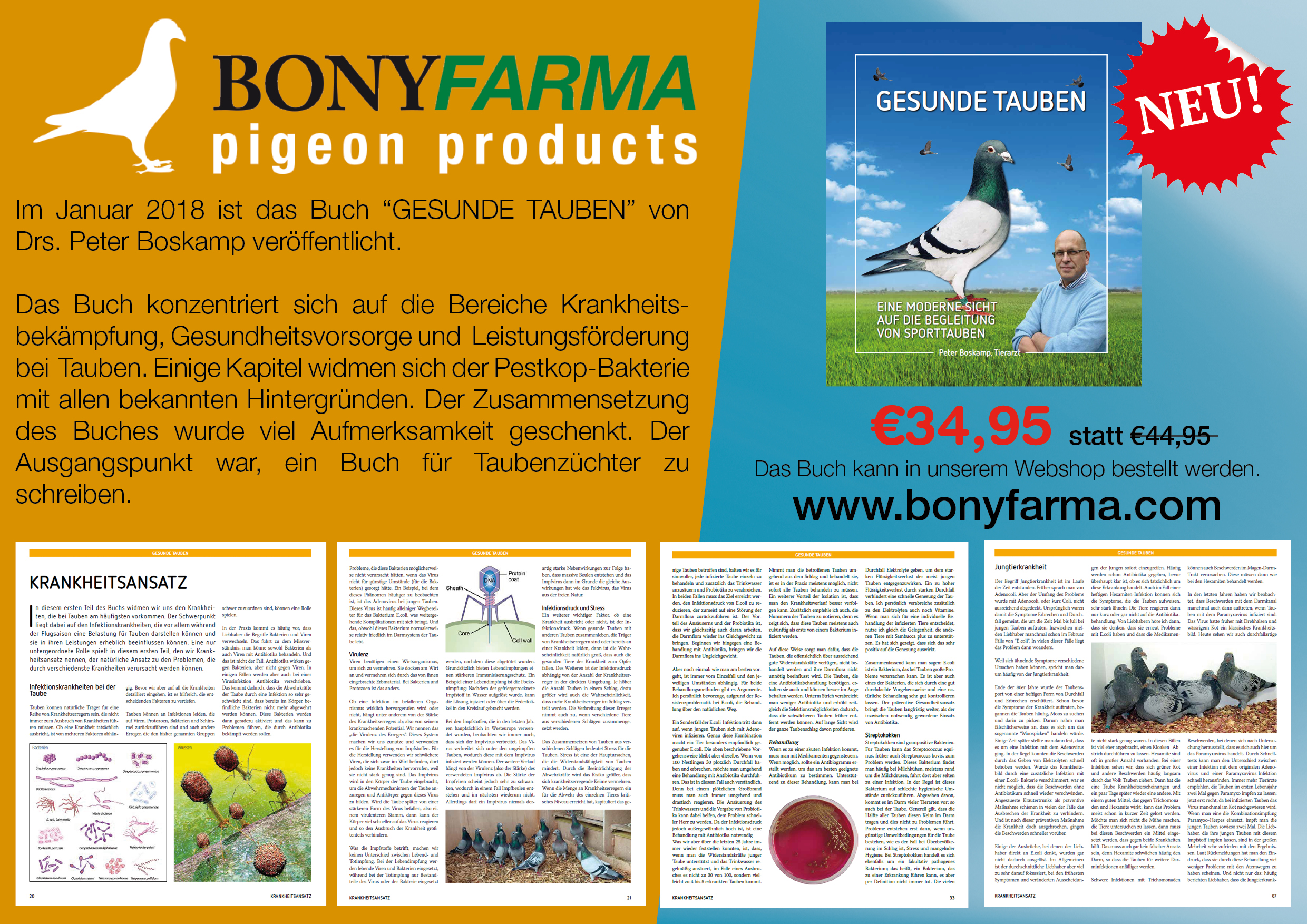 Boskamp book Healthy pigeons