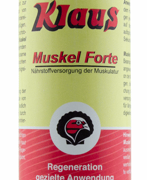 Produkt der Woche: Muskel Forte von KLAUS - länger schnell fliegen...