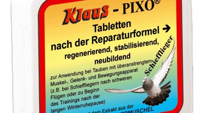 Klaus - comprimés de 100 PIXO St. pour les pigeons de course
