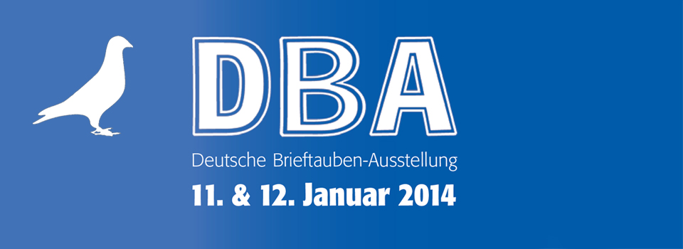 Exposición alemana paloma mensajera 11. & 12 de enero de 2014