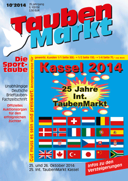 Para 25ª vez Internacional Taubenmarkt - Kassel