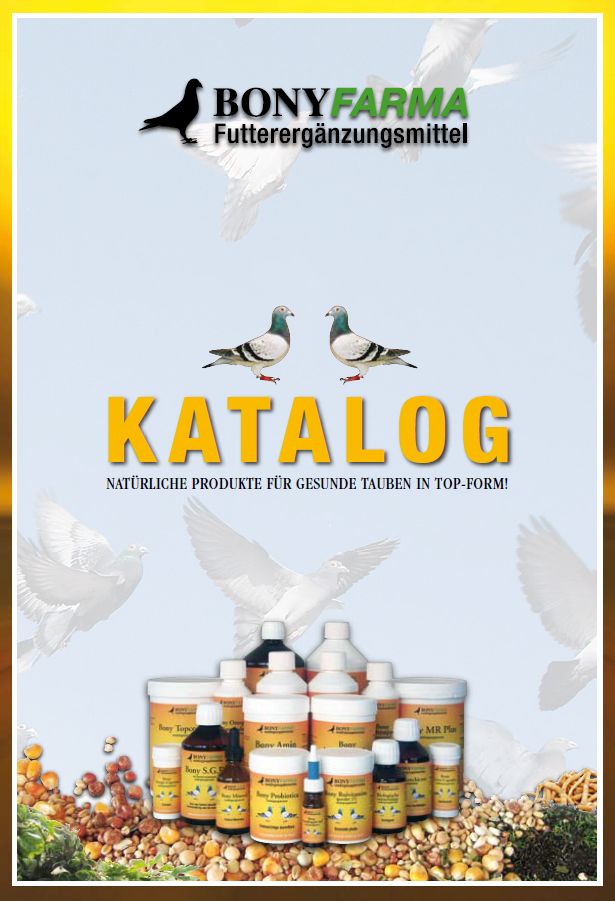 BONYFARMA Futterergänzungsmittel - natürliche Produkte für gesunde Tauben in TOP-Form