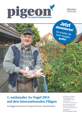 pigeon - Die neue aktuelle Brieftaubenzeitung...