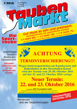 TaubenMarkt/Die Sporttaube Januar 2016...