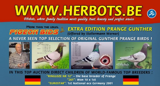 PIGEON BIDS EXTRA EDITION GÜNTHER PRANGE...