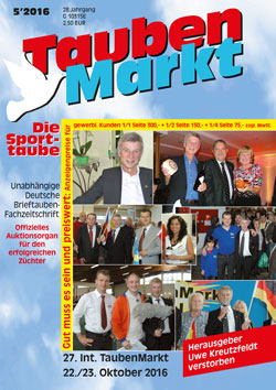 Taubenmarkt/Die Sporttaube Ausgabe Mai 2016...