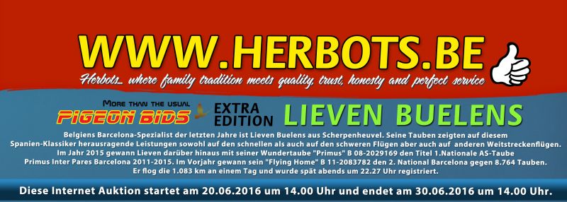 PIGEON BIDS EXTRA EDITION LIEVEN BUELENS...