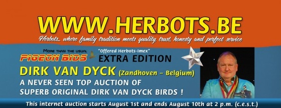 PIGEON BIDS EXTRA EDITION DIRK VAN DYCK...