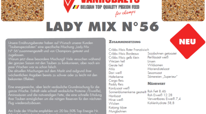 Neu von VANROBAEYS:  „Lady Mix N° 56“...
