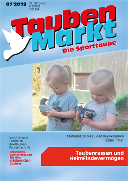 TaubenMarkt/Die Sporttaube im Juli 2019...
