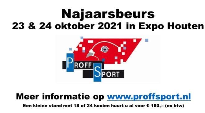 Feria de otoño 23.& 24 de octubre de 2021 en la Expo Houten ...